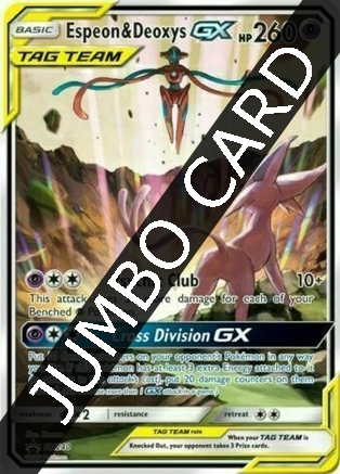 Espeon & Deoxys Tag Team GX - SM240  - Oversized Promo